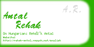 antal rehak business card